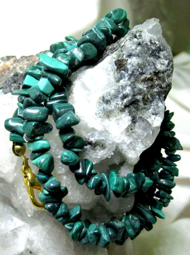 Malachit edelstein kette - malachit,