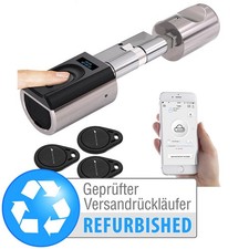VisorTech Elektronischer Tür-Schließzylinder, Fingerabdruck, Versandrückläufer
