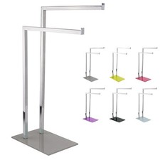 MSV Handtuchständer Handtuchhalter Kleiderständer Badetuch Stand Halter Glasfuß