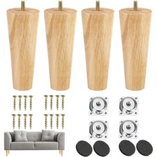 Holz Möbelbeine 12cm Konisch