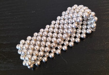 Damen Armband Perlen Design Farbe silber elastisch 2,5x16cm sehr guter Zustand