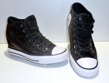 Converse Chucks Lux Sequins Pailletten schwarz Gr 40.5 Hidden Wedge Keil 556782C