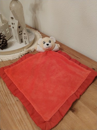 Schmusetuch bär rot - schmusetuch,