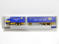 Herpa 140652 ASG Scania 142 M Pritscheplanen-Hängerzug Überlänge