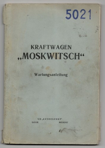 Kraftwagen moskwitsch - kraftwagen,