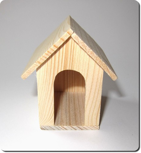 Miniatur hundehütte neu - miniatur, hundehütte,