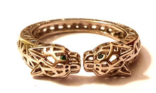 Doppel Panther Ring Silber 925