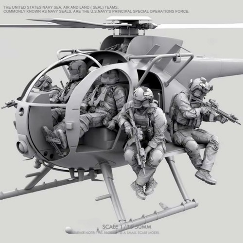 Resin helicopter crew set - helicopter,