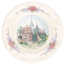 Kuchenteller - Dorfeingang Sarreguemines Obernai