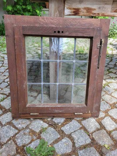 Altes holzfenster mit - altes,