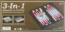 Schachspiel 1 backgammon - 3-in-1,