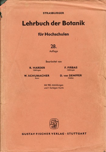 Strasburger lehrbuch der - strasburger,