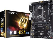 GIGABYTE GA-H110-D3A Mainboard Intel H110 Sockel 1151 DDR4 Dual 7.1 Sound M.2