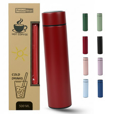 Thermoskanne 500 ml aus Edelstahl – Isolierflasche Thermosflasche auslaufsicher