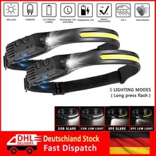 2 PCS Stirnlampe COB+LED