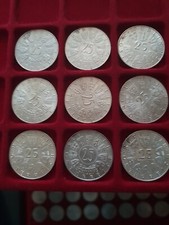 Österreich- 9X- 25 Schilling  Silber-1955-1973