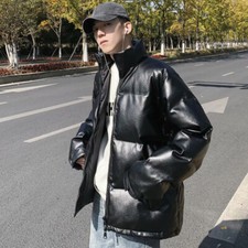 Herren Locker Kunstleder