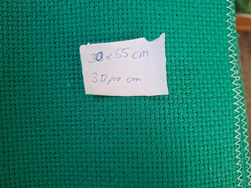 Aida stoff grün - aida-stoff, x