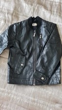 leder jacke  kunstleder, schwarz,H&M kinder,jungs gr 128