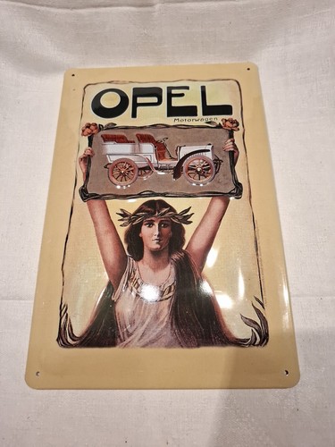 Opel motorwagen blechschild - motorwagen,
