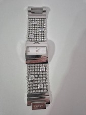 DKNY Damen Uhr mit Strass-Steinchen Edelstahl