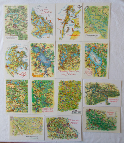 Ddr landkartenmotiv - 15,