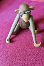 Holz Hänge Affe im Stil von Kay Bojesen aus den 1950er Jahr