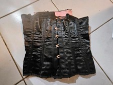 Korsett Schwarz Satin, XS, 36