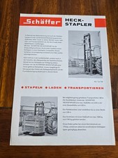Schäffer Heckstapler Traktor Schlepper Prospekt Sammlung