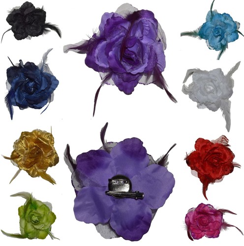 Ansteckblume haarschmuck mit - ansteckblume,