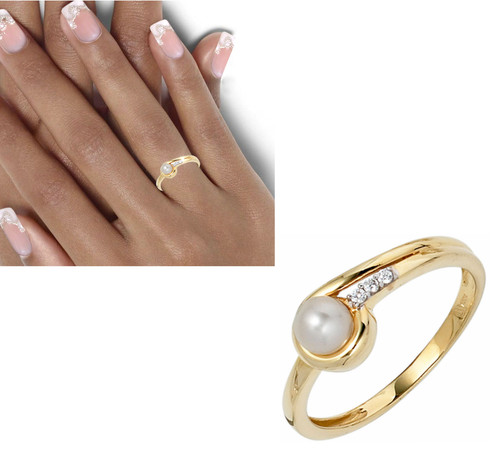 Funkelnder ring 333er gold - ring,
