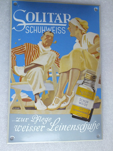 Vintage emaille schild - schild,