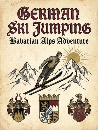 Vintage deutsches skispringen - deutsches,