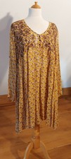 Hängerchen kleid gelb braun - hängerchen,