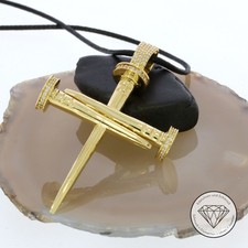 SONDERAKTION WERT 1.600,- Nagel Nail Kreuz Cross 585 Gold 14k 14 KT 77,3mm XXYY