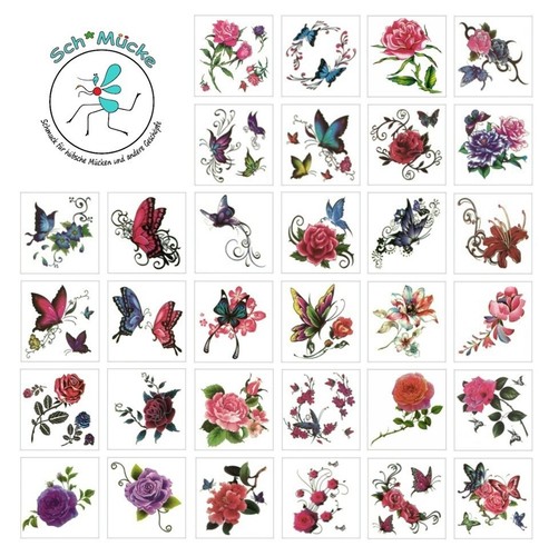 Faketattoo blumen - faketattoo,