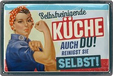 Retro Blechschild Küche