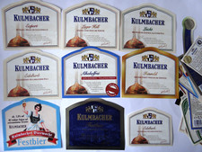9 Bier-Etiketten - Kulmbacher