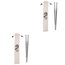 2 Sets Stäbchen Metall