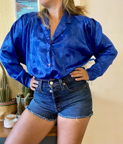 Vintage hemd blau made - vintage,