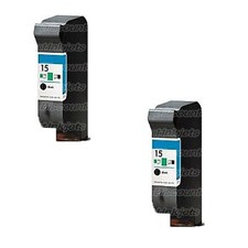 2PK Reman #15 BLACK for HP