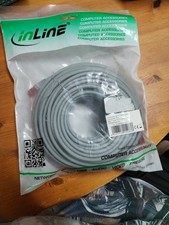 10x InLine Patchkabel, S/FTP (PiMf), Cat.6, halogenfrei, grau, 30m ( Lan Kabel) 
