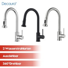 Decaura Küchenarmatur mit Brause Ausziehbar Wasserhahn Küche Spültischarmatur