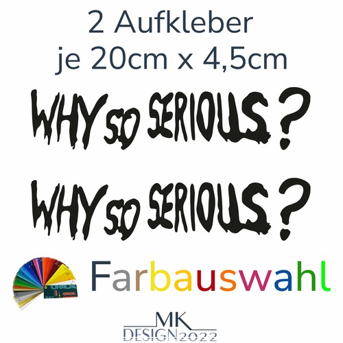 Why serious joker - joker, aufkleber