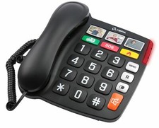 Olympia Großtastentelefon Senioren Extragroße Wahltasten  Hörgeräte kompatibel