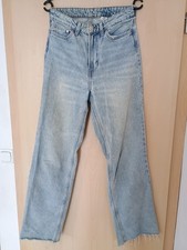 Helle blaue Damen Jeans Hose in Gr. 36 von H&M - Wide Ultra High Waist