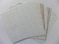 14 x Designpapier - 15x15cm - 7 versch. Motive - RESTBESTAND