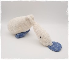 *•... Sigikid - Schmusetier Gans Wulegans - Frottee - Vintage - blau - RAR ...•*