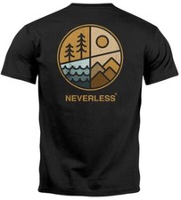 Herren T-Shirt Backprint Natur