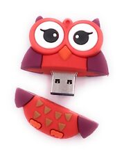 Eule in Rot USB Stick 8GB 16GB